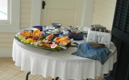 Shipman House breakfast